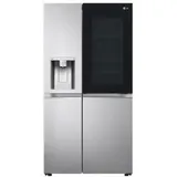 LG GSXV90BSAE Side-by-Side mit InstaView Door-in-Door, 92cm breit, 635L, UVnano Technologie, ThinQ App, Eis-, Crushed Ice- und Wasserspender, Festwasseranschluss, Edelstahl gebürstet