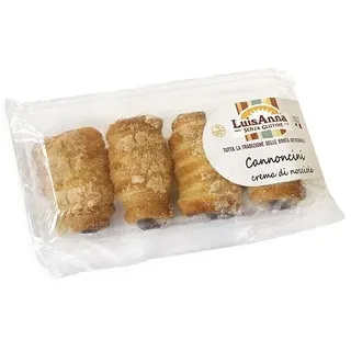 Cannoncini Senza Glutine con Crema di Nocciola - LuisAnna 200 g