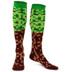 Elope Kostüm Pixel Landschaft Strümpfe, Lustiges Accessoire im Pixel-Look grün