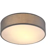 monzana Monzana® Deckenlampe Stoff 30 cm Grau 1-flammig E27 Deckenleuchte Stoffdeckenlampe