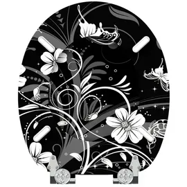 Sanilo WC-Sitz White Flower mit Absenkautomatik