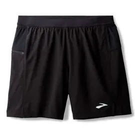 Brooks journey 7in 2 in 1 shorts schwarz herren - L