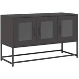 vidaXL TV-Schrank Schwarz 100,5x39x60,5 cm Kaltgewalzter Stahl
