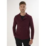 Felix Hardy Cardigan mit gekerbtem Kragen Rot XL