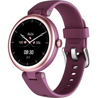 Damen-Smartwatch, 1,1 Zoll kleiner Touchscreen mit Schrittzähler, Schlafüberwachung, SpO2-Überwachung, Herzfrequenzüberwachung, Smartwatch IOS ...
