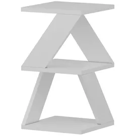 woody fashion Beistelltisch ALBENI 50x30 cm weiß - Weiß