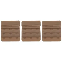 varivendo BH-Verlängerung 3er Set 3-reihig, 57 mm beige (Stück, 3 St), BH-Verlängerung, BH-Extender, BH-Verlängerungsstück, BH-Erweiterung, B beige|braun 57 mm