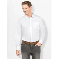 Langarmhemd MARCO DONATI, Herren, Gr. 39/40, Normalgrößen, weiß, 100% Baumwolle, unifarben, klassisch, Langarm, Hemden