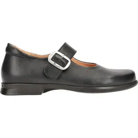THINK! Damen PENSA chromfrei gegerbte nachhaltige Halbschuhe, SCHWARZ 0000