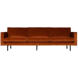 Rodeo Sofa 3-Sitzer Samt, Rost