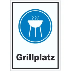 Grillplatz Aufkleber A7 (74x105mm)