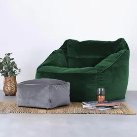I.C.O.N. icon Sitzpouf, Grau, Kunststoff, 42x24x42 cm, Hergestellt in Deutschland, Wohnzimmer, Hocker, Poufs