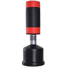 Homcom Standboxsack Boxpuppe Boxdummy 158-186 cm höhenverstellbar für Boxtraining und Fitness, schwarz-rot Aosom.de