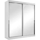 Mirjan24 Schiebetürenschrank Modin 180 x 0 x 0 cm Weiß/Schwarz
