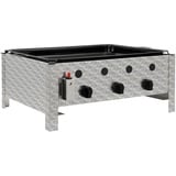 BBQ-Toro Edelstahl Gastrobräter | 3-flammig | (B) 64 x (T) 52 x (H) 27 cm | Gastrogasgrill, Wurstbrater, Tisch grill | Gastrogrill, Tischgasgrill, Gastischgrill, Gas-Gastrobräter, Bräter Edelstahl