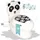 pilsan Töpfchen mit Spülgeräusch Panda, Kindertoilette
