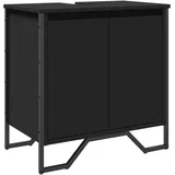 vidaXL Waschbeckenunterschrank 60 x 35 x 60 cm Schwarz