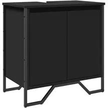 vidaXL Waschbeckenunterschrank 60 x 35 x 60 cm Schwarz