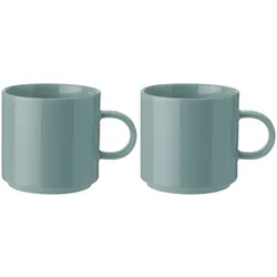 Stelton - Kaffee Tasse, dusty green (2er-Set)