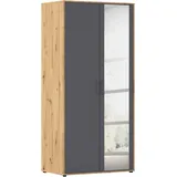 Rauch Drehtürenschrank VOYAGER 93 x 194 x 53 cm Grau