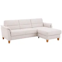 Home Affaire Ecksofa »Palmera L-Form«, Federkern, wahlweise mit Bettfunktion und mit/ohne Bettkasten, beige