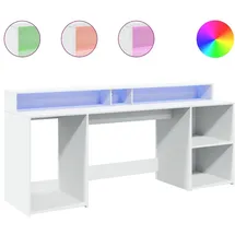 vidaXL Schreibtisch Gamingtisch Weiß