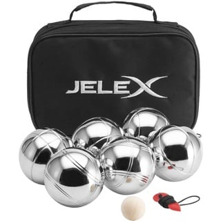 JELEX Throwback Boccia 6er-Set Boule Kugeln mit Tragetasche-Größe:Einheitsgröße