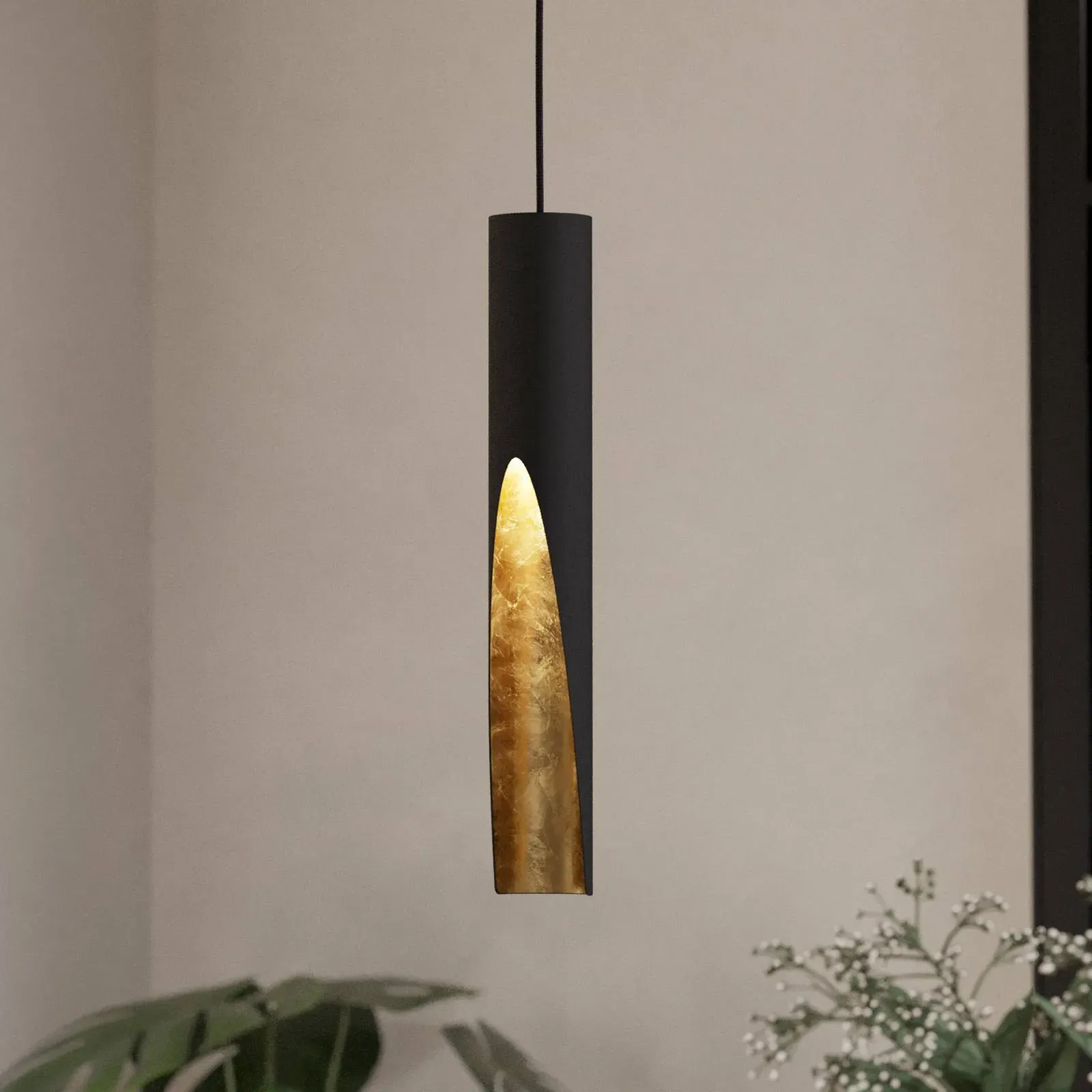 EGLO Hängelampe Barbotto, schwarz, für Wohn- / Esszimmer, Metall, Modern - 6 cm - 6 cm - 110 cm