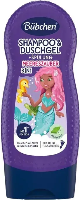 Bübchen Meereszauber 3in1 Leichtkämmlotion – Aloe Vera – pH-hautneutral & Vegan – für Kleinkinder Haut & Haare – Dermatologisch bestätigt – 250ml