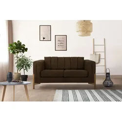 2-Sitzer HOME AFFAIRE "Haki", braun, B:160cm H:74cm T:88cm, Sofas