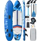 LuxusKollektion Aufblasbares Stand Up Paddle Board 350 cm SUP Paddling Premium Blau