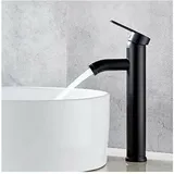 Start - Badezimmer-Waschtischmischer, schwarzer Waschbecken-Wasserhahn, hochwertiger Badezimmer-Wasserhahn, verschleißfest, für Innendurchmesser 32