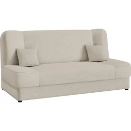 Mirjan24 Schlafsofa Jonas Premium, Schlaffunktion und Bettkasten, Stilvoll Polstersofa (Farbe: Baloo 2074) - Beige