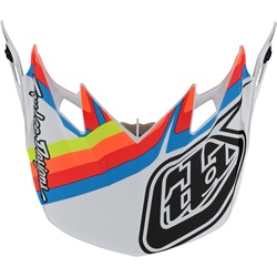 Troy Lee Designs SE4 Warped Helmschirm, weiss für Männer