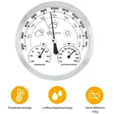 Miraval Design Analoge Wetterstation Hygrometer, Barometer, Thermometer 130 mm