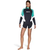 Mares Rash Guard Damen Schwarz/Grün/Weiß M