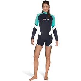 Mares Rash Guard Damen Schwarz/Grün/Weiß M