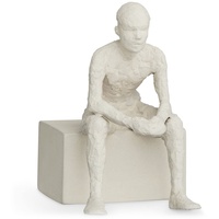Kähler Der Reflektierende H14 cm Character Skulpturen Unglasiert, Weiss