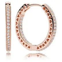 Pandora Creolen Unendliche Herzen roségold 286318CZ