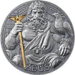 Götter und Helden: 3-oz-Silbermünze "Zeus"