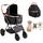 Vevor Hundebuggy 59 x 85 x 105 cm Grau/Schwarz