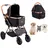 Vevor Hundebuggy 59 x 85 x 105 cm Grau/Schwarz