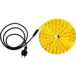 LED Lichterschlauch Transparent 1,5 m Zuleitung Stecker Außen Garten Terrasse