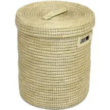 Frank Flechtwaren Wäschekorb mit Deckel, klein