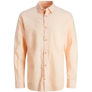 JACK & JONES Summer Linen Langarmhemd Apricot Ice L