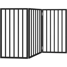 vidaXL Hundetor Faltbar Schwarz 150 cm