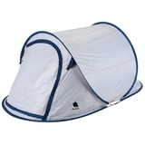 Spetebo Wurfzelt XXL Pop Up Wurfzelt grün 240 x 210 cm, Personen: 3 (Packung, 1 tlg., mit Transporttasche, Heringen und Spannseilen), Sofortzelt für Trekking und Camping silberfarben 220 cm