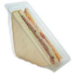 980 Sandwichboxen mit anh. Deckel Sandwichverpackung klar für 3 Lagen recycelbar