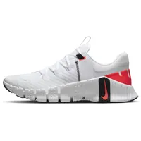 Nike Free Metcon 5, Sneaker für Herren, Weiß/Schwarz/Leuchtend Karminrot, 45.5 EU - 45.5 EU