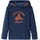 vidaXL Kinder-Kapuzenpullover Marineblau Melange Orange 128